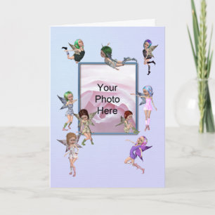 Happy Fairies Foto Geburtstagkarte Karte