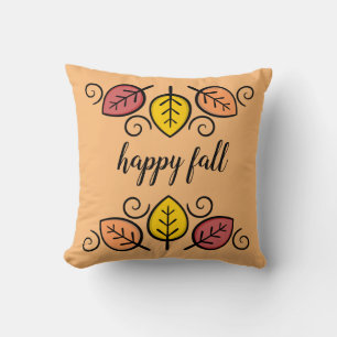 Happy Fall dekorative Herbstwürfelkissen Kissen