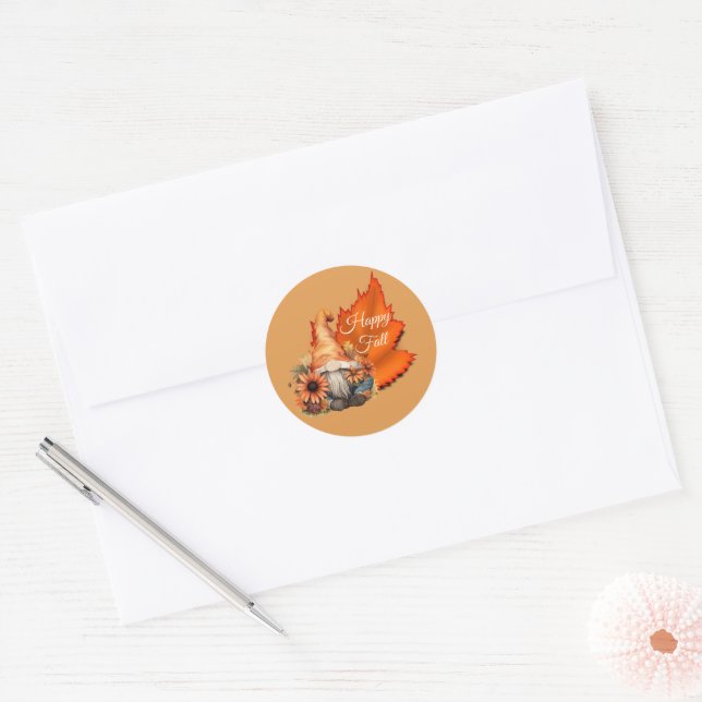 Happy Fall Gnome Sticker (Umschlag)