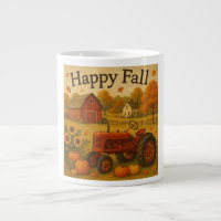 Happy Fall klassische Traktor und Bauernhof