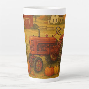 Happy Fall klassische Traktor und Bauernhof Milchtasse