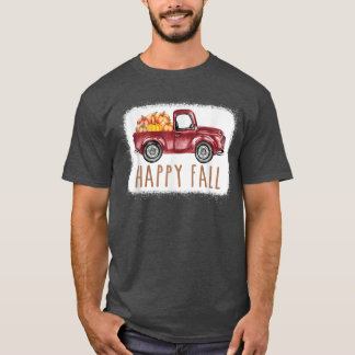 Happy Fall Pumpkin Liebe LKW Herbstfall Thanksgi T-Shirt