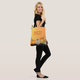 Happy Fall Pumpkins Herbstfarben Tasche