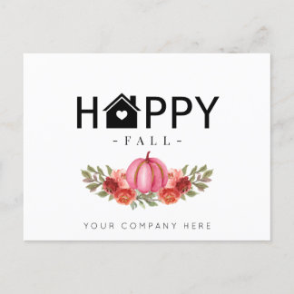Happy Fall Real Anwesen Landwirtschaft Postkarte