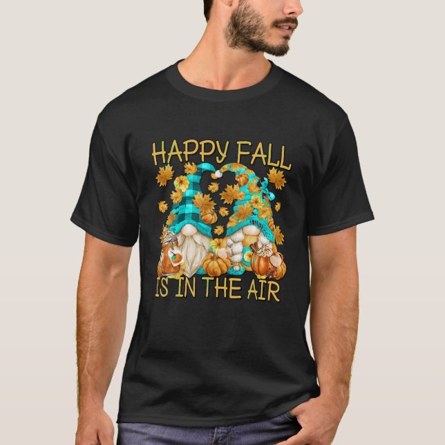 Happy Fall Sprichwort für Frauen Pumpkin Gewürz La T-Shirt (Vorderseite)