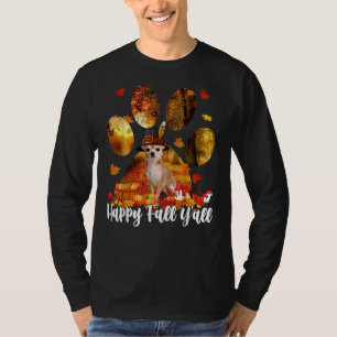 Happy Fall Y All Erntedank Chihuahua Pilgrim Do T-Shirt