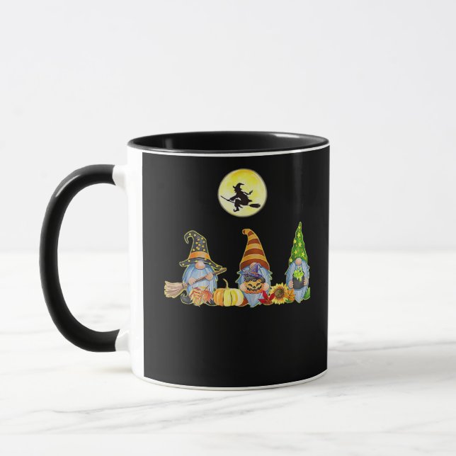 Happy Fall Y’all Niedliche Halloween Gnomes Es ist Tasse (Links)