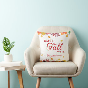 Happy Fall Y'all Autum Wohngestaltung Kissen