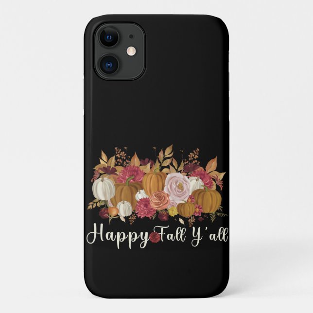Happy Fall Y'all Case-Mate iPhone Hülle (Rückseite)