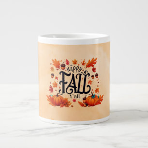 Happy Fall Y'all classic Jumbo-Tasse