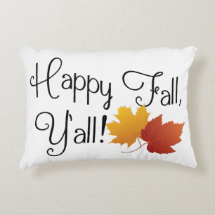 Happy Fall Ya'll Es ist Herbst Non Halloween Ernte Dekokissen