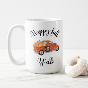 Happy Fall Y'all Fall   Herbst Saisoncoffee Mugs Kaffeetasse