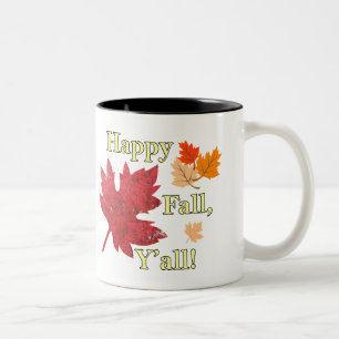 Happy Fall Y'all Feuilles Mug