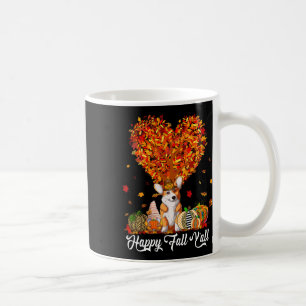 Happy Fall Y'all Funny Corgi Autumn Pumpkins Kaffeetasse