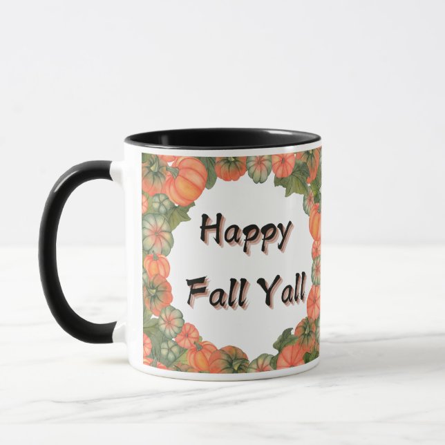 Happy Fall Y'all: Gemütliche Herbstpumpen und Blät Tasse (Links)
