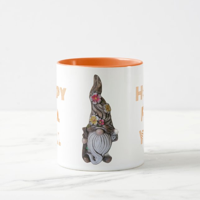 Happy Fall y'all gnome Kaffeezubereitung Tasse (Zentrum)