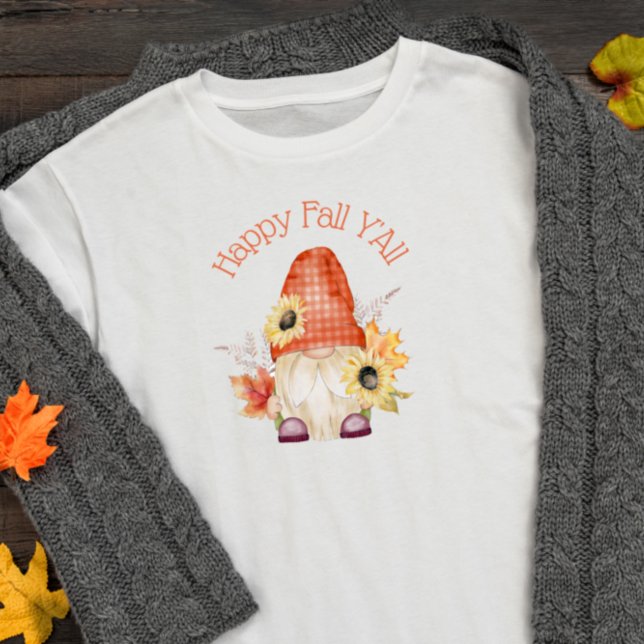 Happy Fall Y'All Gnome T-Shirt (Von Creator hochgeladen)