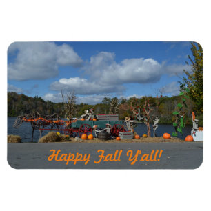 Happy Fall Y'all Herbst Anzeige nach Wasser Magnet