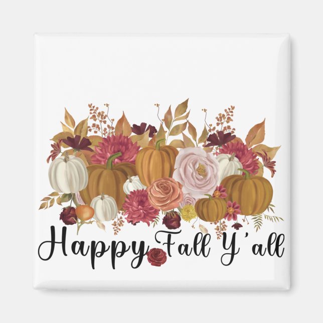 Happy Fall Y'all Magnet (Vorne)