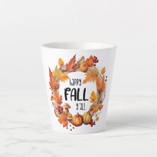Happy Fall Y'all Milchtasse