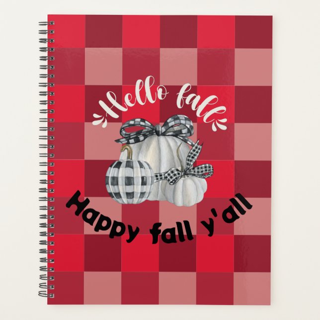 Happy Fall Y'all Planer (Vorderseite)