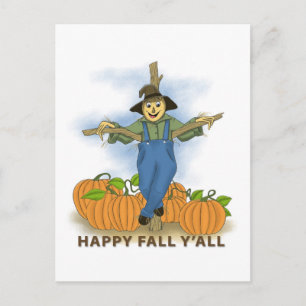 Happy Fall Y'All Postkarte