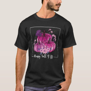 Happy Fall Yall Pumpkins Leopard Herbstpumpe T-Shirt
