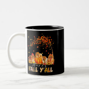 Happy Fall Yall Spitz Herbst Lover Pumpkins H Zweifarbige Tasse
