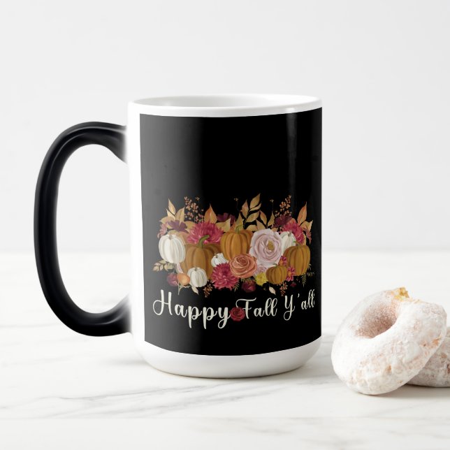 Happy Fall Y'all Verwandlungstasse (Mit Donut)