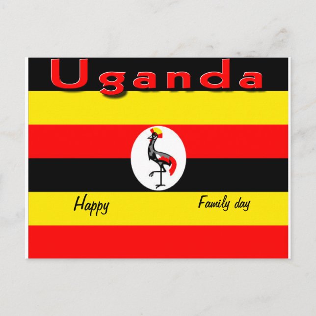 Happy Family day Uganda Postkarten (Vorderseite)