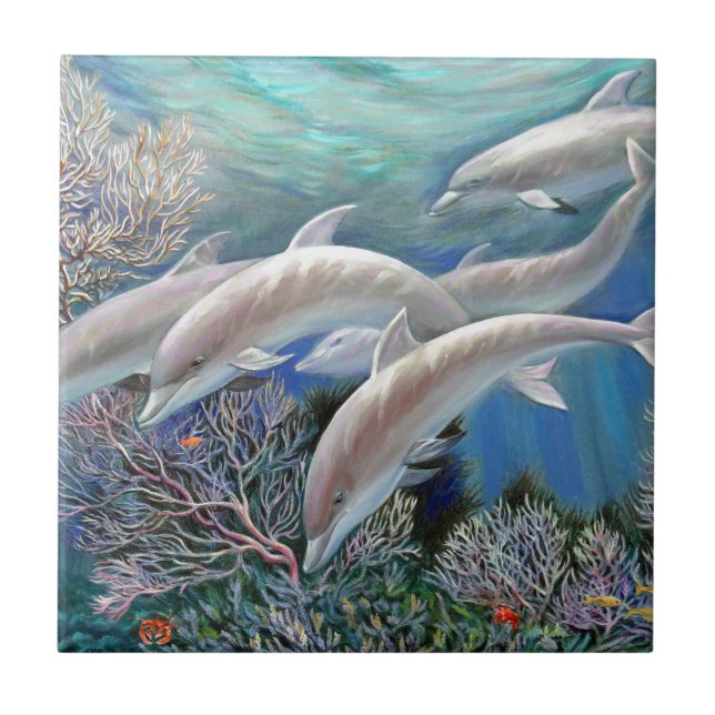 Happy_Family_-_Dolphins_Are_Awesome.JPG Fliese (Vorderseite)