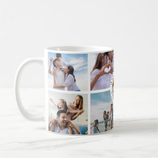 Happy Family Foto Collage Tasse - Individuell anpa