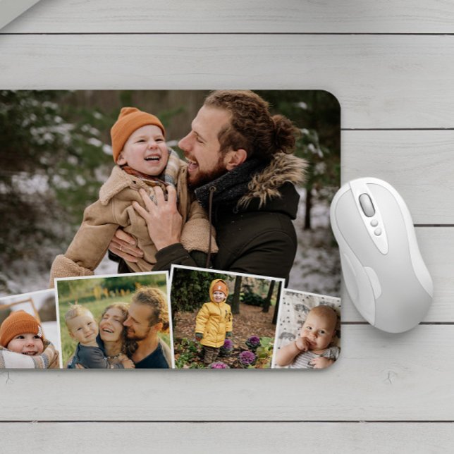 Happy Family Life Charming Foto Collage Mousepad (Von Creator hochgeladen)