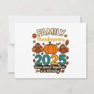 Happy Family Thanksgiving Together 2025