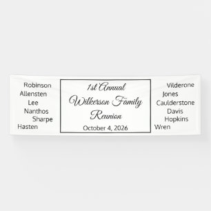 Happy Family Wiedersehen Banner