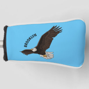Happy-Fan Glatze Cartoon Illustration Golf Headcover