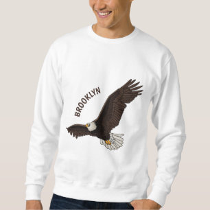 Happy-Fan Glatze Cartoon Illustration Sweatshirt