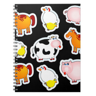 Happy Farm Hintergrund, Notebook Notizblock