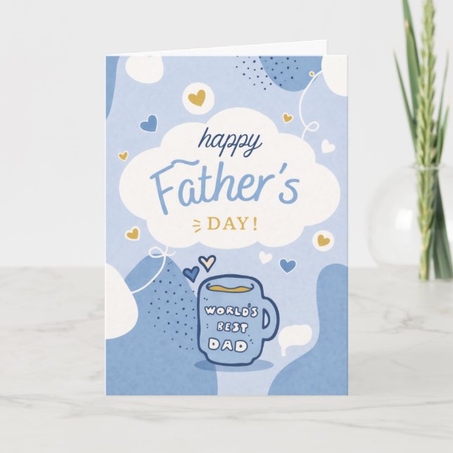 Happy Father’s Day Best Dad Card Karte (Vorderseite)