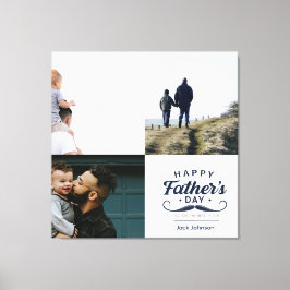 Happy Father’s Day Mustache Tribute Design Leinwanddruck