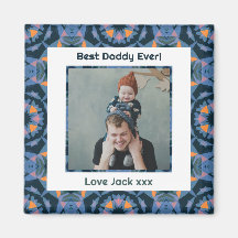 Happy Father's Day Best Daddy Vater Ever Blue Foto