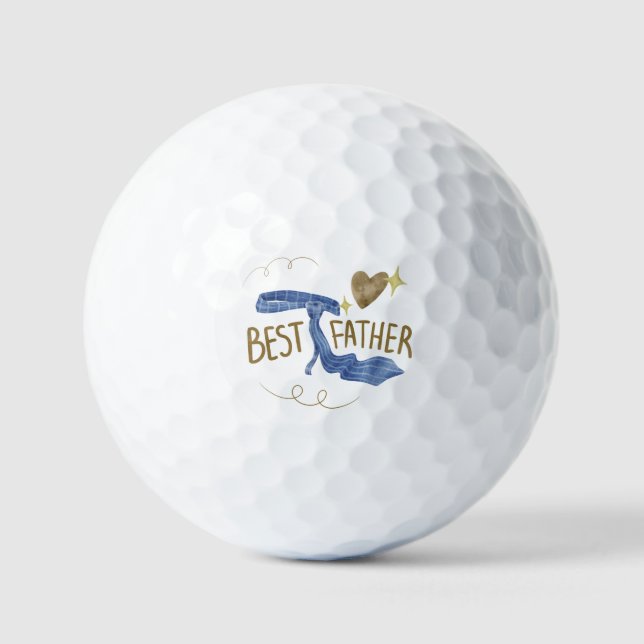 Happy Father's Day  Best Father's Funny Golfball (Vorderseite)