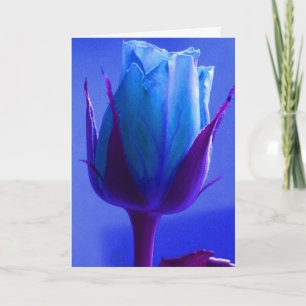 Happy Father's Day Blue Rose II Karte