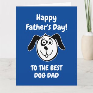 Happy Father's Day Card für den besten Hundevater Karte