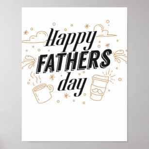 Happy Father's Day Cool Creative Design Poster