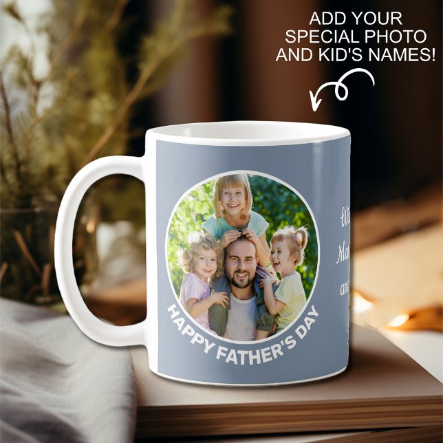 Happy Father's Day Custom Foto Kaffeetasse (Von Creator hochgeladen)