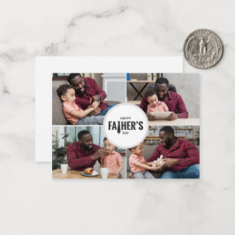 Happy Father's Day Custom Foto Mitteilungskarte