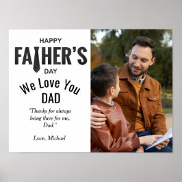 Happy Father's Day Custom Foto Poster