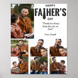 Happy Father's Day Custom Foto Poster