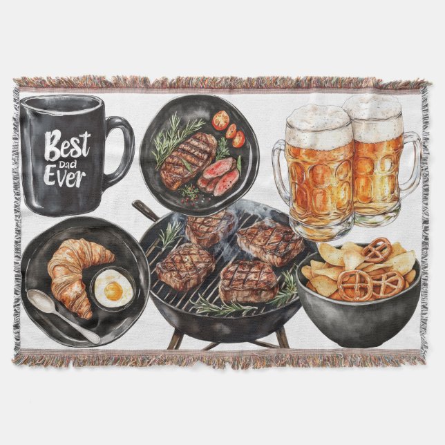 Happy Father's Day Decke (Vorderseite)